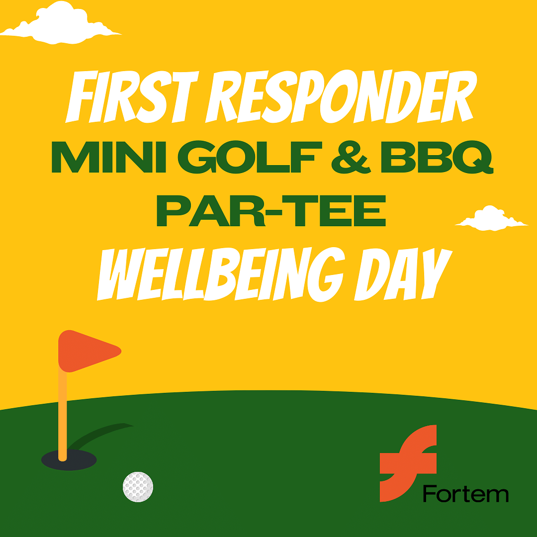 First responder mini golf wellbeing day